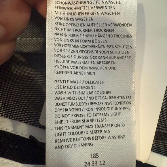 Dorothee Schumacher Black Denim Pearl Button Jacket Size 3 / M - Picture 8 of 16